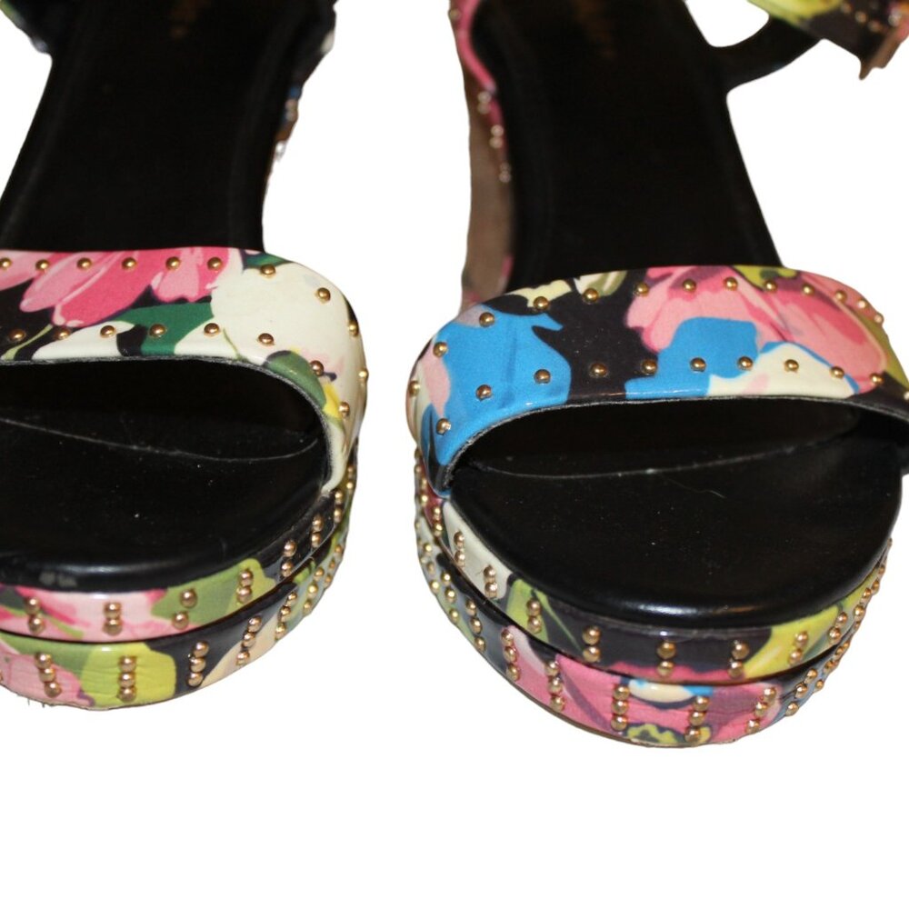 CLEARANCE SALE! Limelight Rafaella Size 7 Open Toe Studded Floral Pre-Loved - Picture 3 of 9